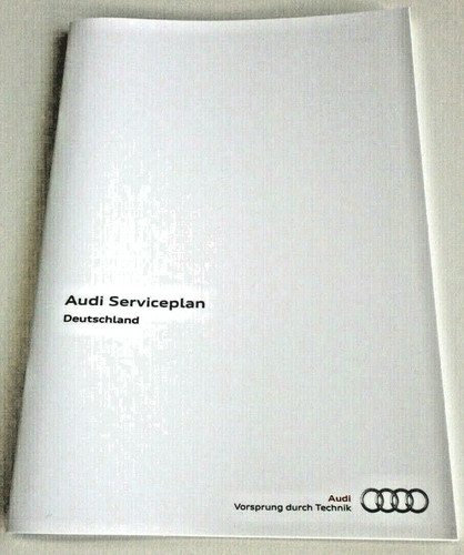Original audi serviceplan - -,