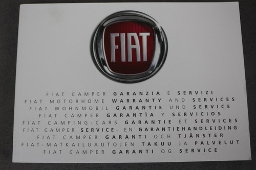 Fiat camper serviceheft ohne - camper,