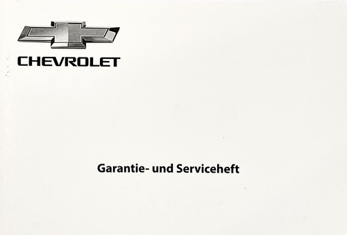 Chevrolet serviceheft - chevrolet,