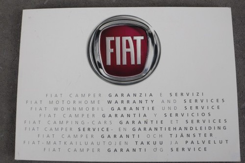 Fiat camper serviceheft ohne - camper,